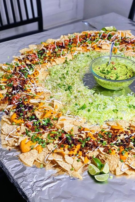 Nacho Platter Party, Nacho Bar Charcuterie, Nacho Charcuterie Table, Table Taco Bar, Buffay Food Table, Table Nacho Bar, Nacho Table Bar, Nacho Bar Party Table, Nacho Party Table