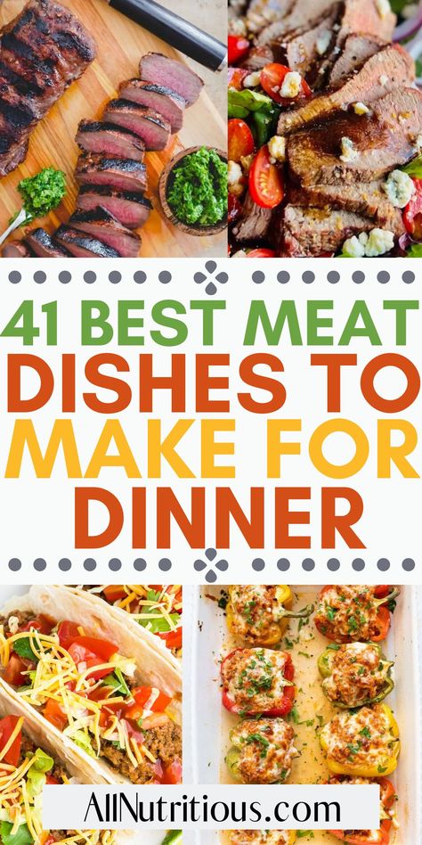 Dinner Recipes Meat And Vegetables, Easy Meat For Dinner, Mans Dinner Recipes, Hearty Dinners For Men, Dinners With Red Meat, Easy Meat Dinner Ideas, White Meat Dinner Ideas, Healthy Meat Dinner Recipes, Easy Meals For Men