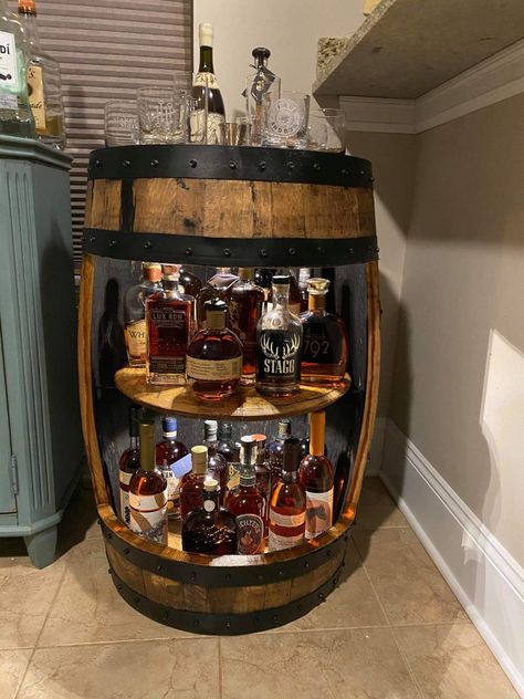 Tonneau Bar, Bourbon Barrel Table, Bourbon Barrel Bar, Barrel Cabinet, Whiskey Barrel Bar, Wine Barrel Bar, Bourbon Room, Whiskey Barrel Furniture, Whiskey Room