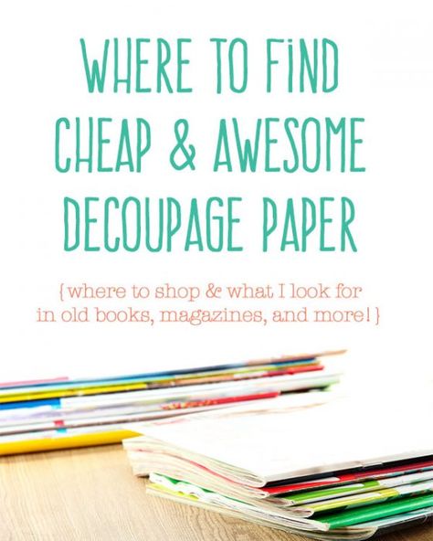 Decoupage Paper Free, Thrift Store Furniture Makeover Diy, Craft Ideas Easy, Decoupage Paper Printable, Tissue Paper Craft, Fabric Decoupage, Decoupage Tutorial, Decoupage Decor, Stencils For Wood Signs