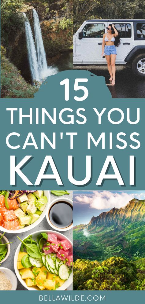 Planning your trip to the Garden Isle? Read this post for the best things to do in Kauai, Hawaii! --- kauai travel | where to stay in kauai | what to do in kauai | kauai aesthetic | travel hawaii | kauai bucket list | kauai itinerary | Kauai Aesthetic, Kauai Honeymoon, Kauai Photography, Kauai Itinerary, Kauai Beaches, Princeville Kauai, Kauai Activities, Things To Do In Kauai, Maui Travel Guide