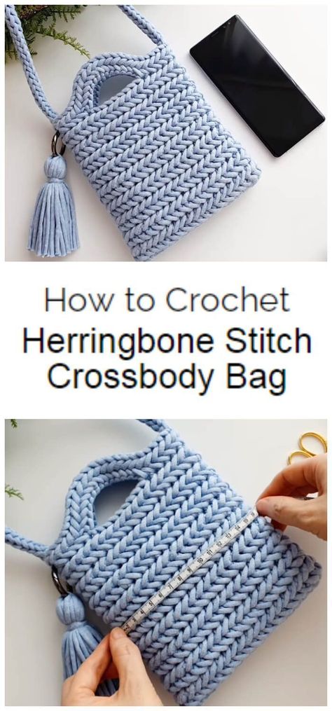 Herringbone Stitch Crochet, Crochet Herringbone Stitch, Crochet Herringbone, Crochet Purse Pattern Free, Free Crochet Bag, Crochet Bag Tutorials, Crochet Bag Pattern Free, Bag Pattern Free, Crochet Handbag