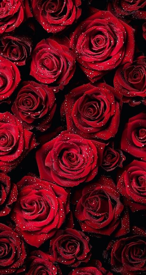 Red Girly Wallpaper, Aesthetic Wallpaper Iphone Red, Iphone Background Roses, Wallpaper Vermelho, Red Flower Wallpaper, Roses Background, Wallpaper Rose, Red Roses Wallpaper, Iphone Wallpaper Lights