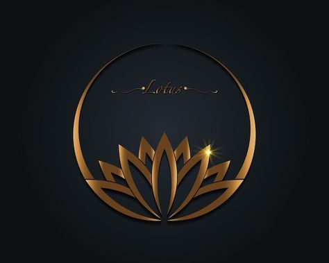 Premium Vector | Golden unalome lotus flower symbol, hindu buddhist sign representing path to enlightenment, yantra Best Business Logo Design, Lotus Art Design, Saree Logo Design Ideas, Luxurious Logo Design, Lotus Logo Symbols, Business Logo Background, Flower Logo Design Graphics, Ll Logo Design, Graphic Design Symbols