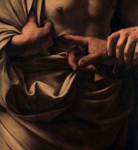 Caravaggio,Incredulità San Tommaso, dettaglio Michelangelo Caravaggio, Caravaggio Paintings, Doubting Thomas, Baroque Painting, Rennaissance Art, Baroque Art, Wow Art, Ex Machina, Caravaggio