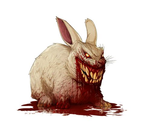 AbominaBunny Vorpal Rabbit - Pathfinder 2E PFRPG PFSRD DND D&D 3.5 4E 5E 5th ed d20 fantasy Pathfinder 2e, D D Monsters, Dragon Rpg, Dnd Monsters, Fantasy Pictures, Dungeons And Dragons Characters, Dnd Characters, Character Portraits, Creature Art