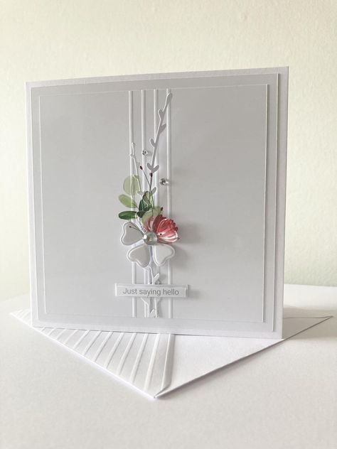 Clean and Simple Card Making | Just saying hello Shayne Eddie, Birthday Card Inspiration, Just Saying Hello, Sympathy Cards Handmade, Simple Cards Handmade, Saying Hello, Card Making Templates, Wedding Cards Handmade, Hand Made Greeting Cards