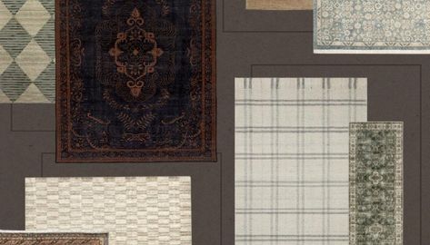 READER Q: HOW TO PICK MULTIPLE RUGS THAT COMPLIMENT EACH OTHER SIDE BY SIDE FOR AN OPEN CONCEPT SPACE? - Nadine Stay Rug Combos, Cedar Shake Siding Colors, Multiple Rugs, Nadine Stay, Layering Rugs, Cedar Shingle Siding, Cedar Shake Siding, Paisley Rug, Diy Pillow Covers