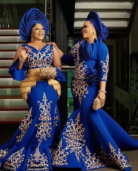 2020 Latest Asoebi Styles With Lace and Ankara African Dresses For Wedding, Lace Skirt And Blouse, Latest Asoebi Styles, Aso Ebi Lace Styles, Nigerian Lace Styles, African Lace Styles, Traditional Wedding Attire, African Styles, Best African Dresses