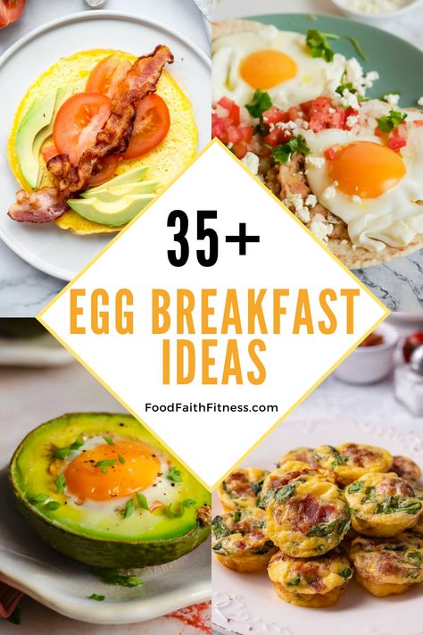 If you're an egg enthusiast looking to jazz up your breakfast routine, we've got you covered with over 35 egg-citing breakfast ideas! From classic scrambles and omelets to creative concoctions like egg muffins and avocado egg boats, there's a delightful dish for every morning mood. Delicious Breakfast Ideas Eggs, Healthy Breakfast With Boiled Eggs, Creative Egg Breakfast Ideas, Poached Egg Recipes Breakfast, Plated Breakfast Ideas, Breakfast Plating Ideas, Egg Ideas For Breakfast, Egg Brunch Ideas, Unusual Breakfast Ideas