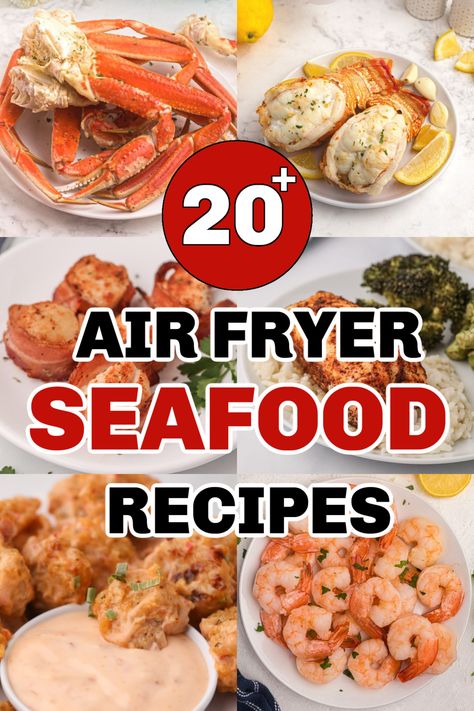 Air Fryer Seafood Recipes - Air Frying Foodie Airfryer Seafood Recipes, Air Fryer Seafood Recipes, Fried Fish In Air Fryer, Air Fryer Seafood, Air Fryer Shrimp Recipes, Air Fry Fish Recipe, Recipes For Fish, Air Fried Fish, Air Fryer Fish Recipes