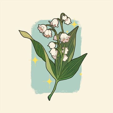 art by anna en Instagram: “🌿Lily of the valley🌿⁠ Part two of the floral bunches is here! I'm liking the harmonious colour palette with the teal and green a lot more t…” Lilies Drawing, Teal And Green, Drawing Hands, Lily Of The Valley Flowers, Valley Flowers, Drawing Faces, Plant Drawing, Green A, Arte Inspo