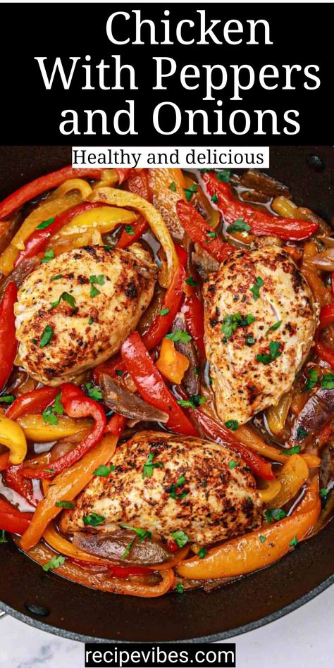 Chicken Peppers And Onions Rice, Chicken Thigh Bell Pepper Recipe, Drumstick Chicken Recipes Stovetop, Chicken Onions And Peppers, Spanish Chicken Breast Recipe, Stovetop Chicken Thighs, Stovetop Chicken Recipes, Chicken With Peppers And Onions, Chicken Bell Pepper Recipes