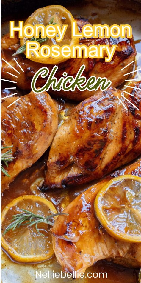 Elevate your dinner game with our SRSLY Amazing Honey Lemon Rosemary Chicken! This recipe is a symphony of sweet, tangy, and savory, making each bite a culinary masterpiece. Ready to impress? Follow our guide, cook up this delightful dish, and treat yourself to a gourmet dining experience. Try it now and savor the flavors! #HoneyLemonChicken #RosemaryDelight #GourmetCooking #CookAndEnjoy #SavorTheFlavors Lemon Rosemary Chicken Wings, Honey Lemon Marinade For Chicken, Lemon Rosemary Sauce, Honey Rosemary Chicken, Recipes Using Rosemary, Rosemary Chicken Crock Pot, Recipes With Rosemary, Lemon Honey Chicken, Garden Dinners