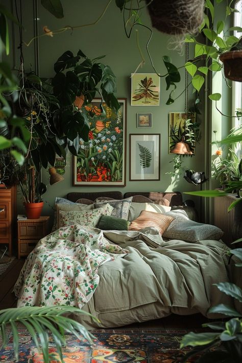 21 Refreshing Sage Green Bedroom Concepts for a Stylish Sanctuary! - My Decor Inspo Green Living Room Inspiration, Green Room Ideas Bedroom, Sage Green Bedroom Ideas, Green Bedroom Ideas, Green Living Room, Green Apartment, Earthy Bedroom, Sage Green Bedroom, Dream Apartment Decor