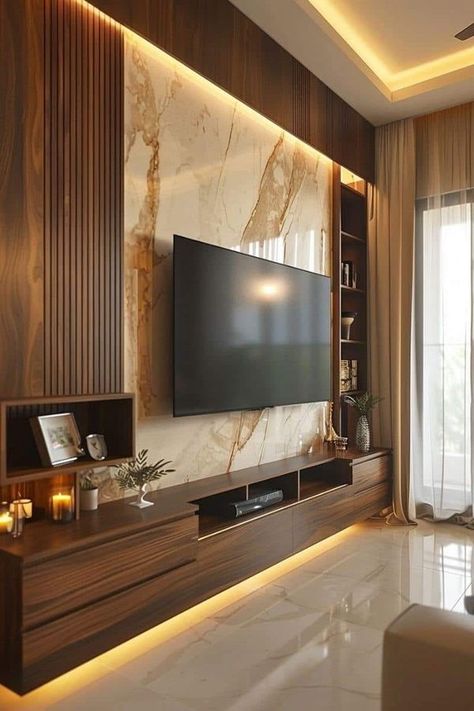 Tv Cabinet Design Modern, Tv Unit Ideas, Tv Unit Designs, Lcd Panel Design, Tv Fal, Bedroom Wall Units, Modern Tv Unit Designs, Wall Unit Designs, Tv Unit Furniture Design