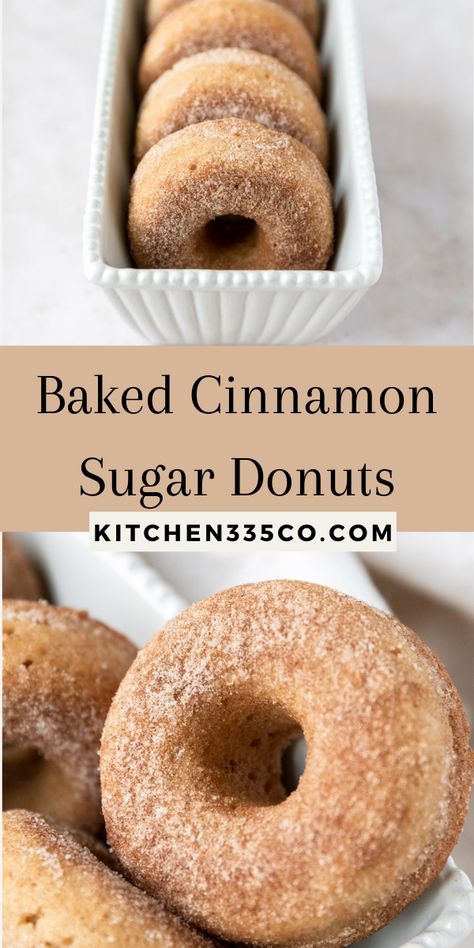 Doughnut Recipe Easy, Homemade Donuts Recipe, Cinnamon Donuts, Baked Donut Recipes, Cinnamon Sugar Donuts, Breakfast Sweets, Homemade Donuts, Doughnut Recipe, Delicious Donuts