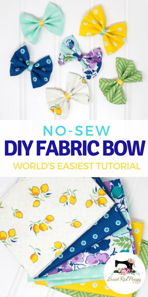 Fabric Bow Tutorial, Hair Bow Tutorial, Fabric Hair Bows, Baby Turban, Beginner Sewing, Beginner Sewing Projects Easy, Bow Tutorial, Fabric Bows, Boutique Style