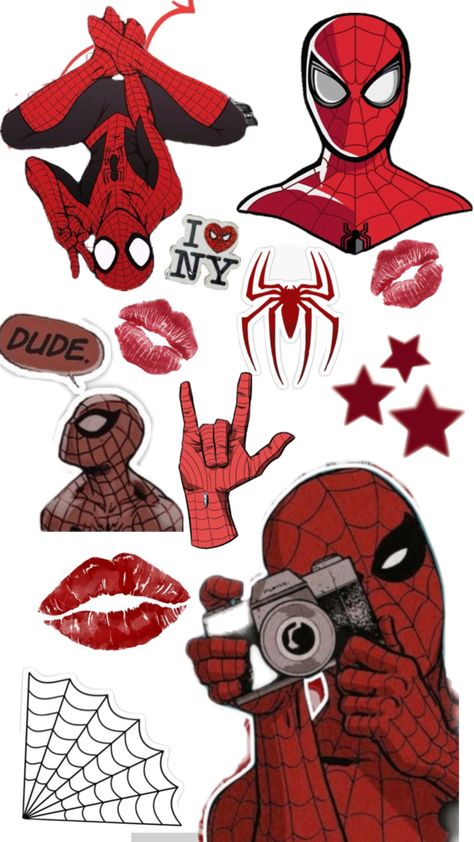 Phone Cover Stickers, Spiderman Stickers, Spiderman Painting, Diy Phone Case Design, Spiderman Art Sketch, Scrapbook Printing, Cute Laptop Stickers, Scrapbook Stickers Printable, Spiderman Art