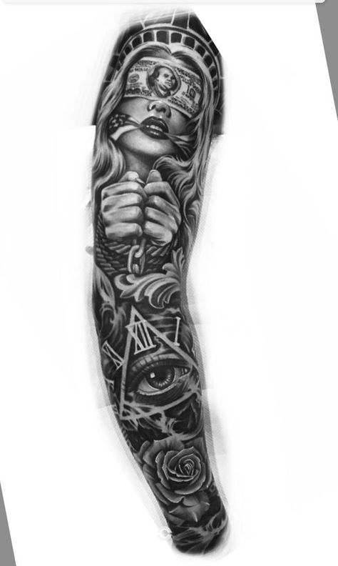 Sleeve Tattoos For Guys, Half Sleeve Tattoos, Half Sleeve Tattoos Drawings, Realistic Tattoo Sleeve, Full Sleeve Tattoo Design, Chicano Style Tattoo, Men Tattoos Arm Sleeve, Full Arm Tattoos, Cool Arm Tattoos