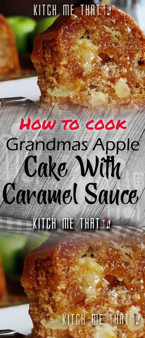 Grandmas Apple Cake With Caramel Sauce | Cakes Recipe to Try!! Apple Cake With Caramel Sauce, Cake With Caramel Sauce, Apple Coffee Cakes, Cake With Caramel, Caramel Recipes Sauce, Warm Cake, Fall Cakes, Apple Cake Recipes, Coffee Cake Recipes