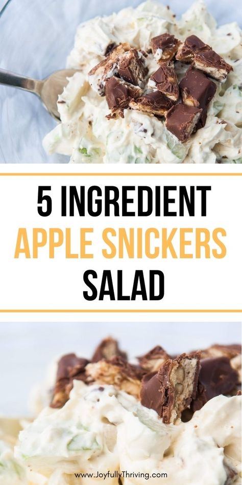 Apple Snickers Salad, Cool Whip And Pudding, Dessert Salad Recipes, Snicker Apple Salad, Snickers Salad, Cool Whip Desserts, Apple Salad Recipes, Fall Salad, Apple Recipes Easy