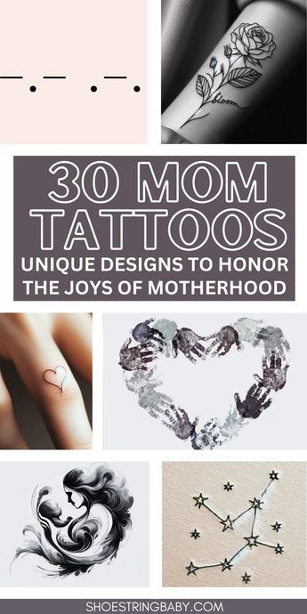 Looking for mom tattoos to celebrate your role as mom? Don't miss these 30 motherhood tattoos, perfect to honor being a mother. You'll find meaningful mom tattoos, feminine tattoos for moms with kids, minimalist mom tattoos and unique motherhood tattoos on this list. Find a special and cute mom tattoo on this list today! Twins Tattoos For Moms, Mother Daughter Tattoos 3 Daughters, Tattoo Ideas For Mama, 2 Kid Tattoos For Moms, Unique Baby Tattoos For Moms, Mom Tattoos 3 Kids, Mother Of One Tattoo Ideas, Mom Of Five Tattoo, Tattoos For Mom With Son