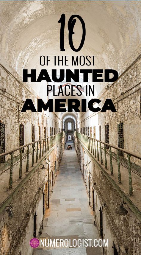 These 10 most haunted places in America are sure to shake you to the core! The terrifying tales of these houses, hotels and locations from across the country will have you running for the hills…or running to check them out! How many of these scary, haunted places have you been to?  From tales of murder at the Amityville Horror House to the awful torture of slaves, here are the most haunted places in America! Most Haunted Places In America, Haunted Places In America, Amityville Horror House, Haunted Stories, Haunted Houses In America, Halloween Destinations, Best Haunted Houses, The Amityville Horror, Haunted Objects