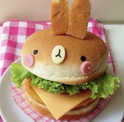 Creative Sandwich, Kawaii Cooking, Bun Bun, Cute Baking, Cute Snacks, Kawaii Food, Cute Desserts, Viral Video, Oui Oui