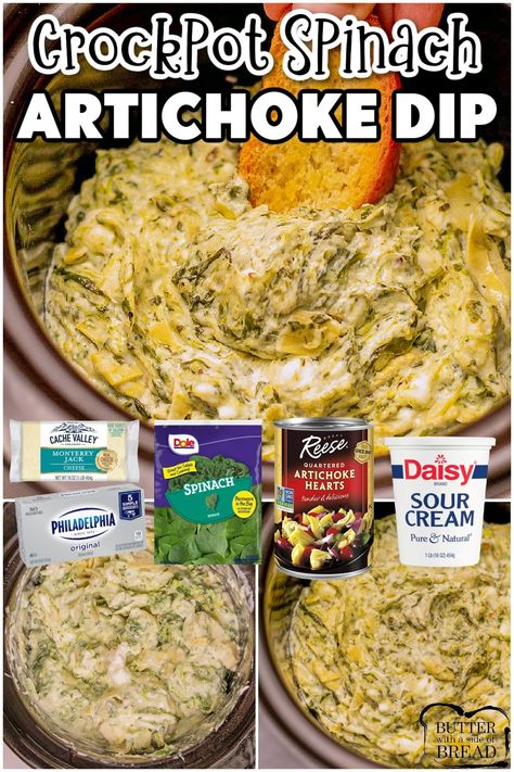 Spinach Artichoke Dip Applebees, Easy Crockpot Spinach Artichoke Dip, Spinach Dip Crockpot, Crockpot Spinach Artichoke Dip, Spinach Artichoke Dip Crockpot, Crockpot Spinach, Artichoke Spinach Dip, Knorr Spinach Dip, Dip Recipes Crockpot