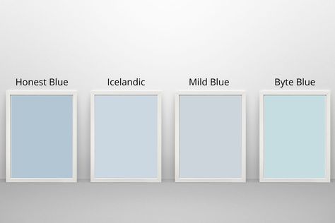 12 Light Blue Paint Colors Compared (Lightest Shades) - howthingscompare.com Valspar Light Blue Paint Colors, Light Blue Behr Paint Colors, Best Light Blue Paint Colors For Bedroom, Light Blue Wall Colors Bedroom, Pale Blue Colour Palette, Sky Blue Paint Colors For Bedroom, Light Blue Bedroom Paint Colors, Light Blue Bedroom Paint, Behr Light Blue Paint Colors