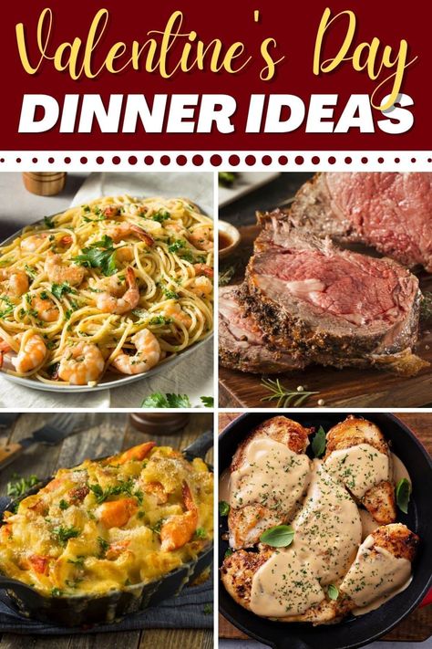 These Valentine's Day dinner ideas are sure to make your loved ones feel special! From prime rib to lobster bisque to chicken marsala, get in a romantic mood with these amazing meals. Valentines Day Dinner Ideas, Holi Recipes, Amazing Meals, Fancy Dinner Recipes, Romantic Meals, Dinner Restaurants, Romantic Dinner Recipes, Valentine Dinner, Spanish Dishes