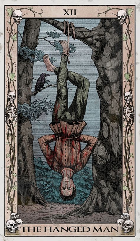 Tarot Cards Art Illustration, Hanged Man Tarot, Hanged Man, Tarot Card Spreads, The Quarry, The Hanged Man, Online Tarot, Tarot Cards Art, Occult Art