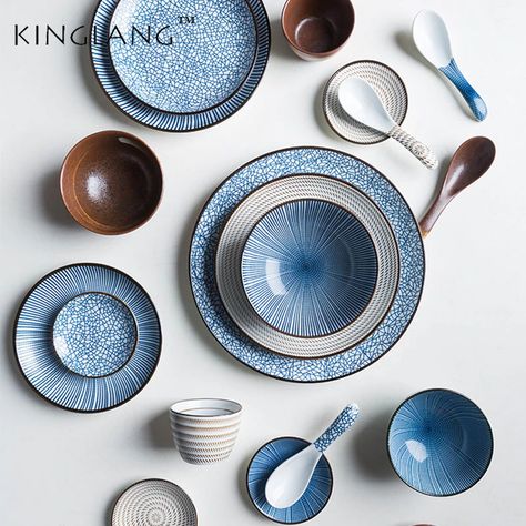 Smarter Shopping, Better Living!  Aliexpress.com Crockery Design Modern, Dining Crockery, Dinner Plates Sets, Plates Design, Kitchen Plates, Ceramic Dinner Set, Crockery Design, Crockery Set, Elegant Plates