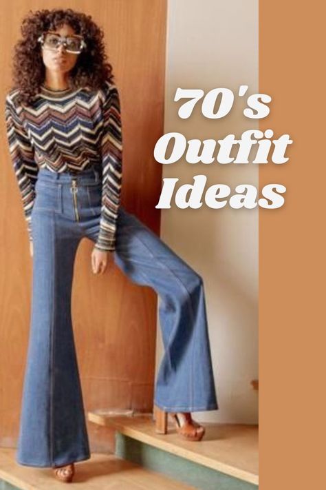 Retro Outfits For Women Party, Looks Retro Vintage, Outfit 70s Mujer, Retro Attire Women, 70s Day Spirit Week, 70 80 Fashion Outfit, 60 70 Fashion Outfit, Women’s 70s Fashion, Retro Theme Outfit Women