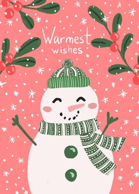 Warmest wishes snowman christmas postcard Warmest Wishes, Snowman Cards, Christmas Greeting Card, Snowman Christmas, Cute Snowman, Christmas Greeting, Christmas Greeting Cards, Christmas Snowman, Holiday Card