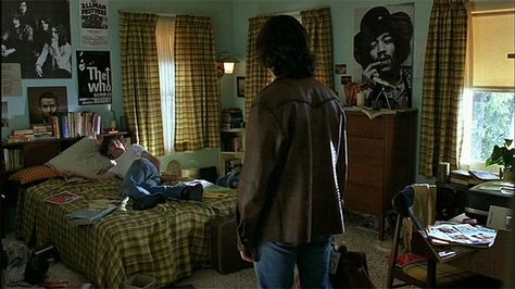 teenage bedrooms on screen  Almost Famous Cinephile Room, Bedroom With Couch, 1970 House, Movie Bedroom, Boys On Film, 90s Bedroom, Teenager Bedroom, Teenager Room, Teenager Bedroom Boy