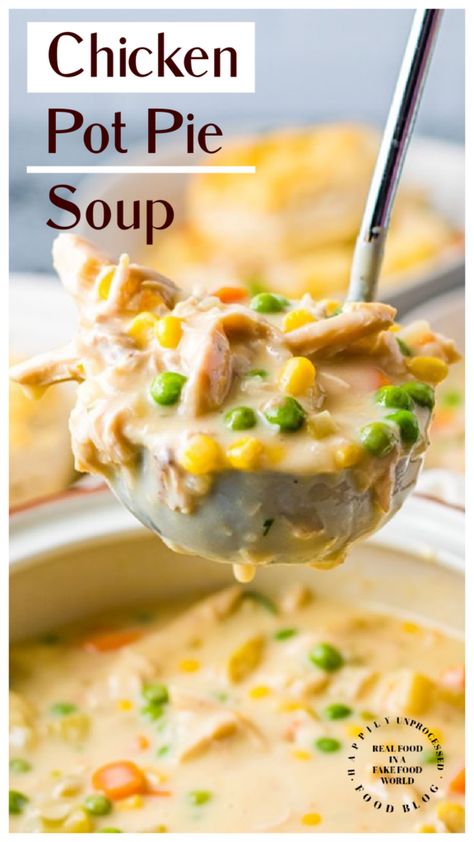 December Dinner Ideas, Fall Crockpot Soups, Poor Meals, Simple Fall Recipes, Cold Weather Dinner Ideas, Chicken Pot Pie Soup Recipe, Comfort Soups, Slow Cooker Soups, Cheap Recipe