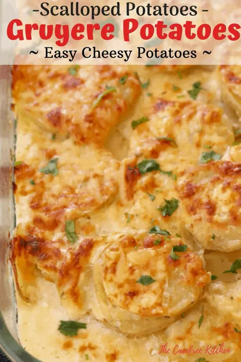 Gruyere Cheese Sauce, Augratin Potatoes With Gruyere Cheese, Recipes Using Gruyere Cheese, Recipes With Gruyere Cheese, Potatoes With Gruyere Cheese, Gruyere Cheese Recipes, Potatoes Gruyere, Sweet Potato Lunch, Gruyere Potatoes