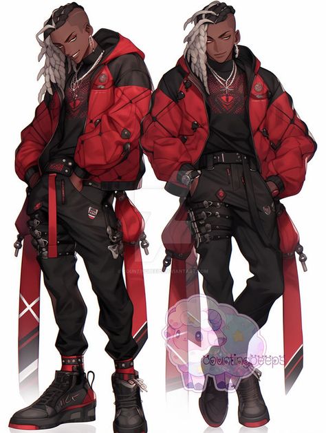 Tech Wear Character Design, Edgy Character Design Male, Big Jacket Character Design, Male Character Design Sketch, Delinquent Character Design, Cartoon Character Concept Art, Cool Character Design Male, Futuristic Character Design Male, Cyberpunk Oc Male