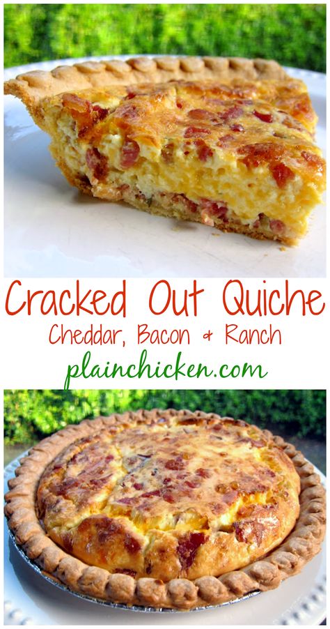 체다 베��이컨 랜치 크랙 키슈 Quiche Ham, Dinner Cupcakes, Gruyere Quiche, Homemade Quiche, Recipes Cupcakes, Cracked Out, Ham And Cheese Quiche, Breakfast Quiche Recipes, Quiche Recipes Easy