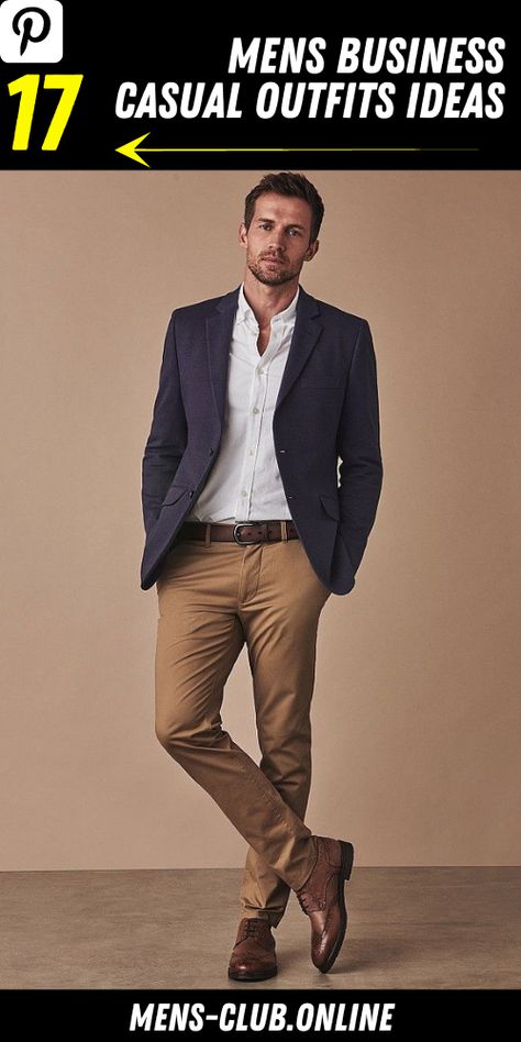 2023 Trend Forecast: Men’s Business Casual Outfits - Work Attire for Every Season - mens-club.online Mens Smart Business Attire, Men’s Dress Attire, Business Man Outfit Smart Casual, Mens Bussines Outfits, Office Guy Outfit, Men’s Business Causal Outfits, Men Fall Outfits Business Casual, Men’s Dress Casual Outfits, Men’s Work Fashion 2023