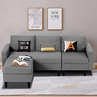 Sofa Design Living Rooms Luxury, Small Room Sofa, Small Sectional, Sofa Design Wood, Gray Sectional, Convertible Couch, Shape Sofa, Grey Sectional Sofa, Couch With Chaise