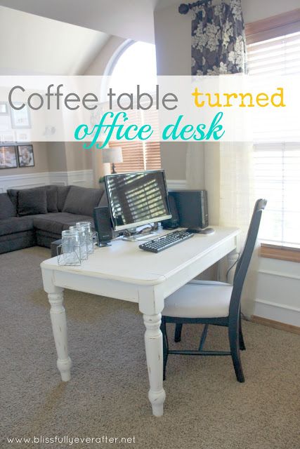 Desk Diy, Diy Desk, Ever After, Coffee Tables, Office Desk, Coffee Table, Desk, Living Room, Coffee