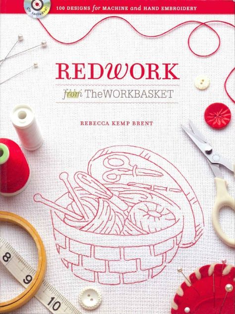 Redwork From the WorkBasket - Download as PDF File (.pdf) or read online. Diy Purse Organizer, Redwork Patterns, Redwork Embroidery, Embroidery Book, Red Embroidery, Heirloom Sewing, Diy Purse, Christmas Embroidery, Vintage Embroidery