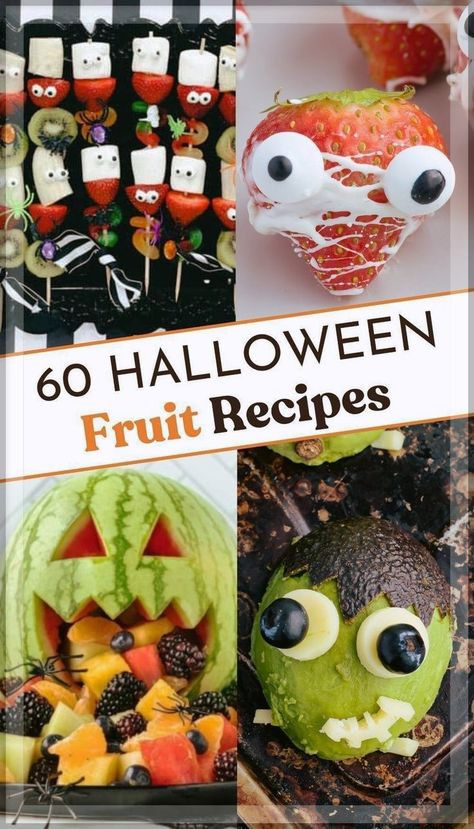 Impress your guests with DIY Halloween fruit platter ideas that are as visually stunning as they are delicious. From arranging fruit skewers to resemble witches' brooms to creating haunted house designs with a variety of fruits, these platters are guaranteed to be the centerpiece of any Halloween party. They're fun to make and even more fun to eat, offering a creative way to enjoy healthy snacks this Halloween. Halloween Fruit Skewers Ideas, Halloween Themed Fruit Platter, Fruit Tray Halloween Ideas, Kids Halloween Fruit Tray, Halloween Fruit Ideas For Parties, Halloween Party Food Fruit, Fruit Platter Halloween, Halloween Fruit Tray Ideas For Party, Halloween Party Fruit Tray