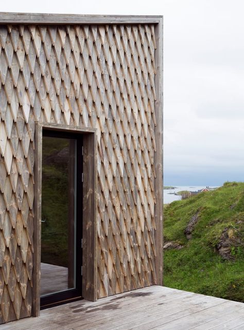 Fordypningsrommet Artist Retreat, Wood Facade, Wooden Facade, Shingle Exterior, Wood Shingles, Wood Architecture, Wood Cladding, Architecture Magazines, Timber Cladding