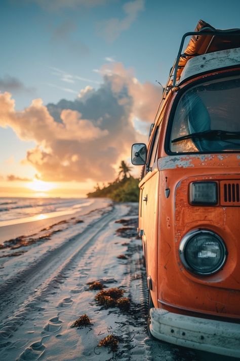 I think we found the spot for the evening when choosing the location for our next home. #partylocation #househunting #spotforthenight #nexthome #locationsearch #combi #vantour #vwcombi #vanlife Halloween On The Beach, Vw Bus Interior Ideas, Vw Buzz, Vw Bus Interior, Vans Surf, Van Tour, Vw Camper Van, Bus Interior, Vw Combi