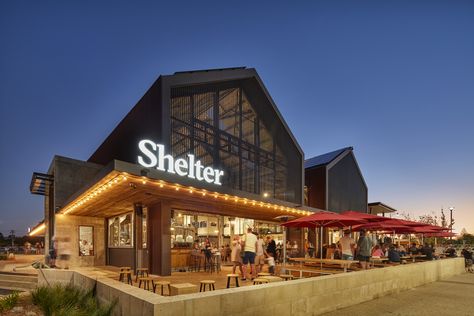 Gallery of Shelter Brewery / Paul Burnham Architect - 11 Brewery Architecture, Brewery Exterior, Modern Warehouse Design Exterior, Warehouses Exterior, Retail Exterior, Modern Brewery, Restaurant Building, Social Wellness, Beer Factory