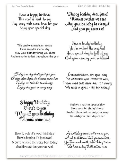 Birthday Card Words What To Write In A, Sweet Things To Write In A Birthday Card, Birthday Card Greetings Messages, Birthday Sentiments For Friends, Birthday Wishes Short And Sweet, Verses For Birthday Cards, Friend Verses, Birthday Card Verses, Happy Birthday Sayings